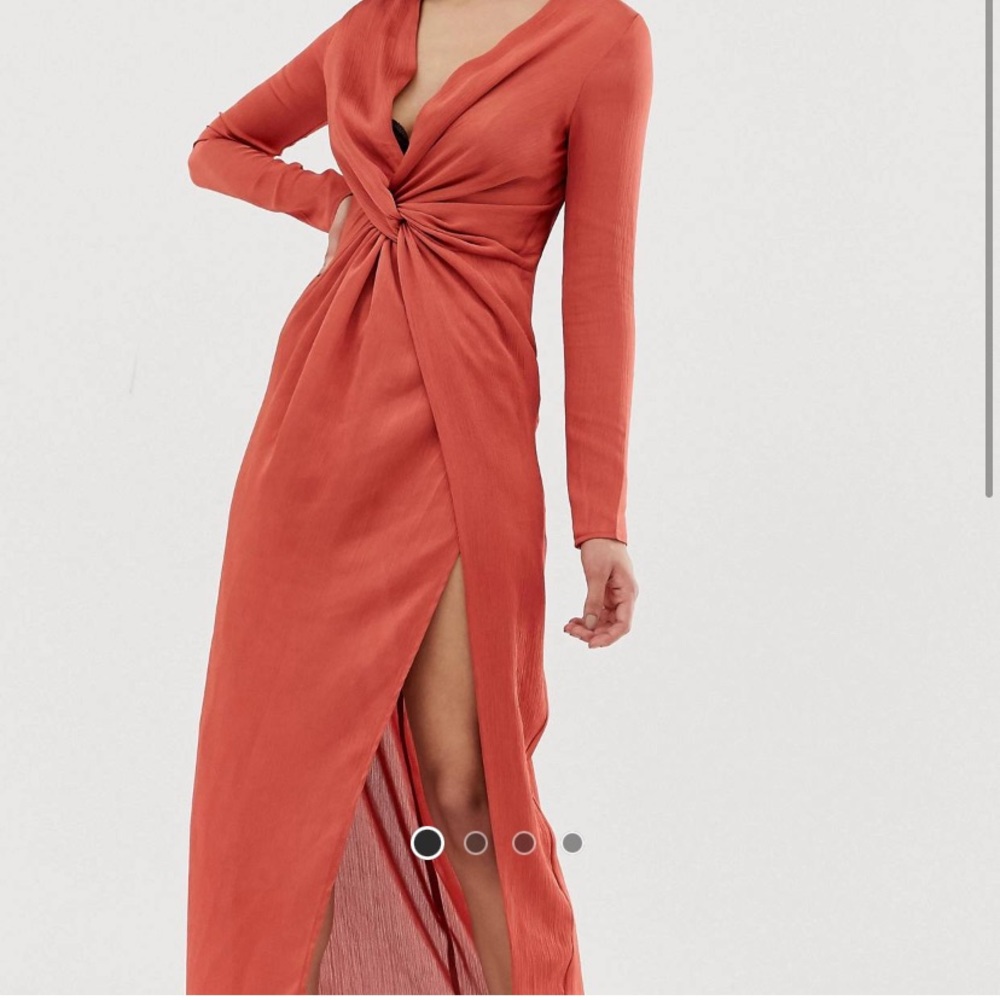 Satin maxi dress